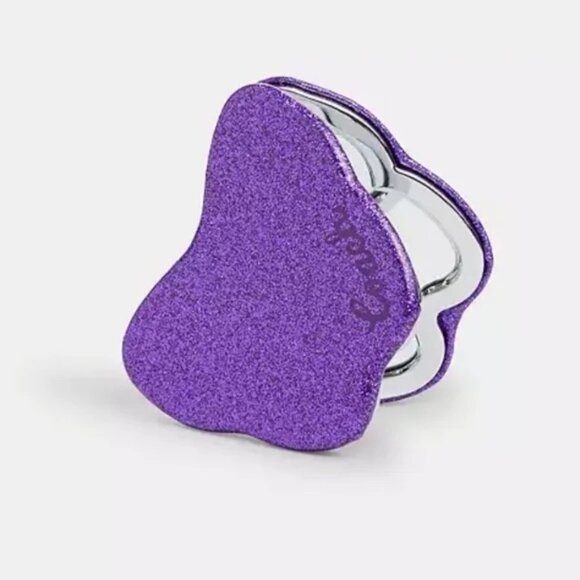 Coach Glitter Butterfly Compact Mirror Purple NWT - Picture 1 of 13